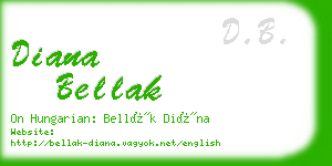 diana bellak business card